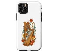 Boho Floral Harp Harpist Case for iPhone 11 Pro