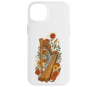 Boho Floral Harp Harpist Case for iPhone 14 Plus