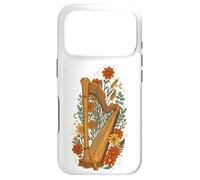 Boho Floral Harp Harpist Case for iPhone 17 Pro