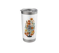 Boho Floral Mic Microphone Podcast Host Singer Stainless Steel Insulated Tumbler