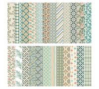 Boho Floral Pattern Decorative Paper for DIY Crafts- 24 Sheets 12x12" Double-Sided Scrapbook Paper Scrapbooking Cardstock