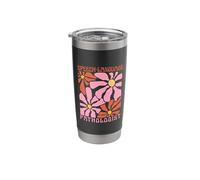 Boho Floral Speech Language Pathologist SLP Speech Therapy Stainless Steel Insulated Tumbler