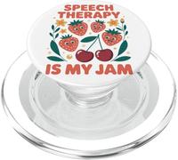 Boho Floral Speech Therapy is My Jam Speech Pathology SLP PopSockets PopGrip for MagSafe