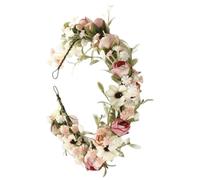 Boho Flower - 25cm Fairy Adjustable Hair Garland, Floral Headpiece Accessory | Photo Prop Crowns for Festivals Parties Weddings Birthday Cosplay Costume Styling Headwear Gift