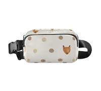 Boho Foxes Cute Crossbody Bag Waist Packs for Women Men Small Bum Bag Belt with Adjustable Strap for Travel Gym Work, Boho Foxes, One Size