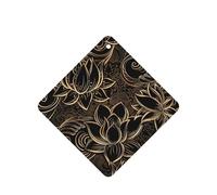 Boho Gold Lotus Flowers Printing 10 Pcs Air Freshener Cards,Car Scented Hanging Sheets Air Freshener Set For Car Decoration