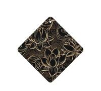 Boho Gold Lotus Flowers Printing 10 Pcs Car Air Freshener Hanging Sheets Scented Hanging Sheets With Rope For Home