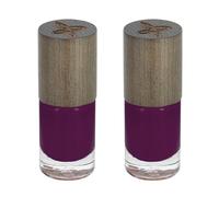 BOHO GREEN | Nail Polish 111 Purple Grape | Pack of 2 | Long-Lasting Shine & Nail Care | Up to 85% Naturally Derived | Strengthens, Protects & Beautifies Nails | 2 x 5 ml