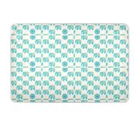Boho Green Pattern Elephant Extra Large Resuable Changing Pad Covers Water Resistant Sheet Cover Underpads Portable Toddler Bedding Products for Baby Boys Girls, 52" L x 34" W