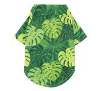 Boho Green Turtle Back bamboos Summer Dog Shirt Button Up Breathable Cool Pet Shirts Puppy Sweatshirt Perfect for Everyday Wear, and Photoshoots