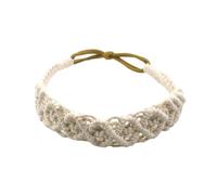 Boho Hair Bands Women, Braided Headband Braid Hair Band with Elastic Band, Headbands Women's Slim Headband, Festival Headpiece Hair Accessories Hair Accessories for Women Girls, Off-White