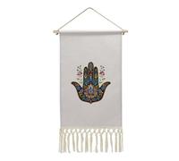 Boho Hamsa Hand Hanging Poster Personalized Poster Hanger Frame Canvas Artwork for Wall Decor