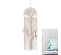 Boho Hanging Wall - Cotton Thread, Woven Tapestry | Handmade Boho Decor With Tassels | Living Room, Dorm, Nursery, Apartment, Farmhouse Decoration, Bedroom, Canvas From The Maiso