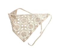 Boho Head Scarf with Intricate Hand Crocheted Blooms