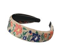 Boho Headbands for Women, Boho Headbands, Floral Embroidered Fabric Headbands for Women, Ethnic Style Headwear, Hair Accessories for Girls for Most Hairstyles