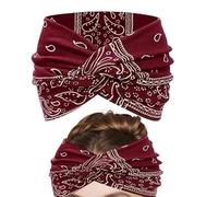 Boho Headbands for Women - Twisted Turban Hairband,Stylish Breathable Headwear for Wives Wedding Ladies Running Girls Music Festival Yoga Casual Wear Enthusiasts Cycling