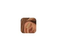 Boho Helix Earrings Flat Back Hidden Helix Piercing Jewelry Screw Back Stud Earings for Women Trendy Jewelry Gifts, Metal, No Gemstone