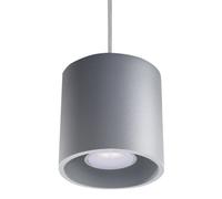 BOHO Indoor Pendant Lamp ORBIS 1 Aluminium Grey GU10 SOLLUX LIGHTING Living room