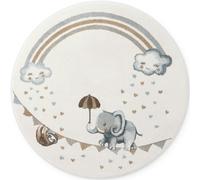 Boho Kids Round Walk like an Elephant Rainbow Rug - Ø 160 cm