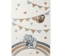 Boho Kids Walk like an Elephant Rainbow Party Rug - 160X230 cm