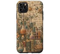 Boho Lab Science Chemistry Floral Biology Books On Beige Case for iPhone 11 Pro Max