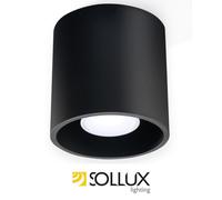 Sollux Lighting Orbis Aluminium Black 1 Light Classic Ceiling Light