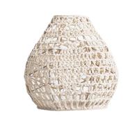 Boho Lamp Shade Cloth Woven Pendant Light Cover for Ceiling Floor Wall | Cloth material eco-friendly durable; fits ceiling floor wall lamps; elegant simple design; good craftsmanship