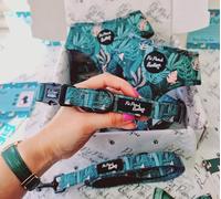 Boho Leaves Medium Dog Collar