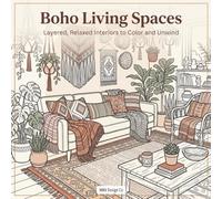 Boho Living Spaces Layered, Relaxed Interiors to Color and Unwind: Cozy Bohemian Interiors, Layered Decor, and Relaxing Spaces to Color for adults and tweens (Interior Styles Coloring Collection)