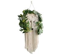 Boho Macrame Art, Fox Tapestry Decoration, Rustic Fringe Wall Hanging, Farmhouse Style Embellishment, Apartment Home Adornment, Living Room Wall Feature, Nursery Bedroom Display, Cafe Studio Desi