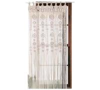 Boho Macrame Curtains - Boho Woven Wall Hangings Window Curtains | 78.74x33.46in 4 Seasons Universals Braided Partition Door Curtain, Bohemian Decor for Window Doorway Closet Wedding