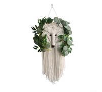 Boho Macrame Wall Hanging 88x26cm Handmade Linen Tapestry