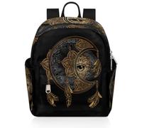 Boho Magic Moon Sun Ladies Backpack for Women Girls Kids, Boho Cute Small Backpack Travel Rucksack Shoulder Casual Daypack Purse Bag