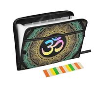 Boho Mandalas Pattern Expanding Folders 13 Pockets A4 Letter Size with Zipper Closure for Home Office Travel Document File Folder Expanding para guardar