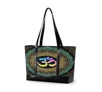 Boho Mandalas Pattern Waterproof 14inch laptop bag with zipper work tote bags for commuter with commuter bolso para laptop mujer