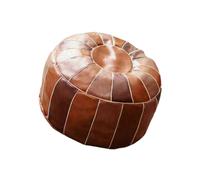 Boho Moroccan Pouf Cover Footstool Ottoman Storage for Living Room Decor TY round Camel