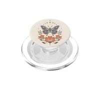 Boho Moth Butterfly Floral Celestial Moon Phases Nature PopSockets PopGrip for MagSafe