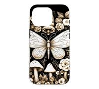 Boho Moth Grunge Fairycore Witchy Flora Therian Goblincore Case for iPhone 16 Pro