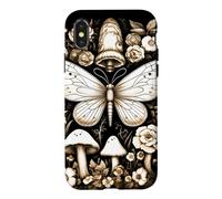 Boho Moth Grunge Fairycore Witchy Flora Therian Goblincore Case for iPhone X/XS