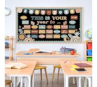 Boho Motivational Bulletin Board Decorations Set This is Your Year Welcome Back to School Bulletin,Classroom Decorations Bulletin Board Decor Kits for Elementary Junior High School