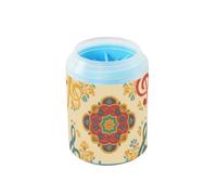 Boho Music Signs Portable Dog Foot Washer with Soft Silicone Brush Pets Supplies and Accessories for Small Medium Large Breed Dogs/Cats cepillos para perros