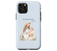 Boho Nativity Scene The Word Became Flesh Christmas Case for iPhone 11 Pro
