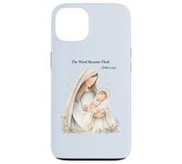 Boho Nativity Scene The Word Became Flesh Christmas Case for iPhone 13