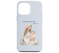 Boho Nativity Scene The Word Became Flesh Christmas Case for iPhone 13 Pro Max