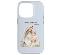 Boho Nativity Scene The Word Became Flesh Christmas Case for iPhone 14 Pro