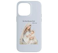 Boho Nativity Scene The Word Became Flesh Christmas Case for iPhone 14 Pro Max