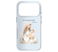 Boho Nativity Scene The Word Became Flesh Christmas Case for iPhone 17 Pro