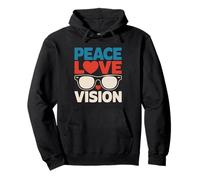 Boho Optician Wildflower Glasses Peace Love Vision Optometry Pullover Hoodie