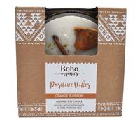 Boho Organics Scented Soy Candle - Positive Vibes - Orange Blossom
