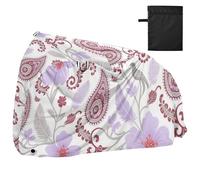 Boho Paisley Flower Bird Berry Red White Waterproof Bike Covers with Lock Holes Anti Dust Rain Snow UV Storage Electric Bike Cover Fits for Most cobertor para bicicletas para lluvia y sol